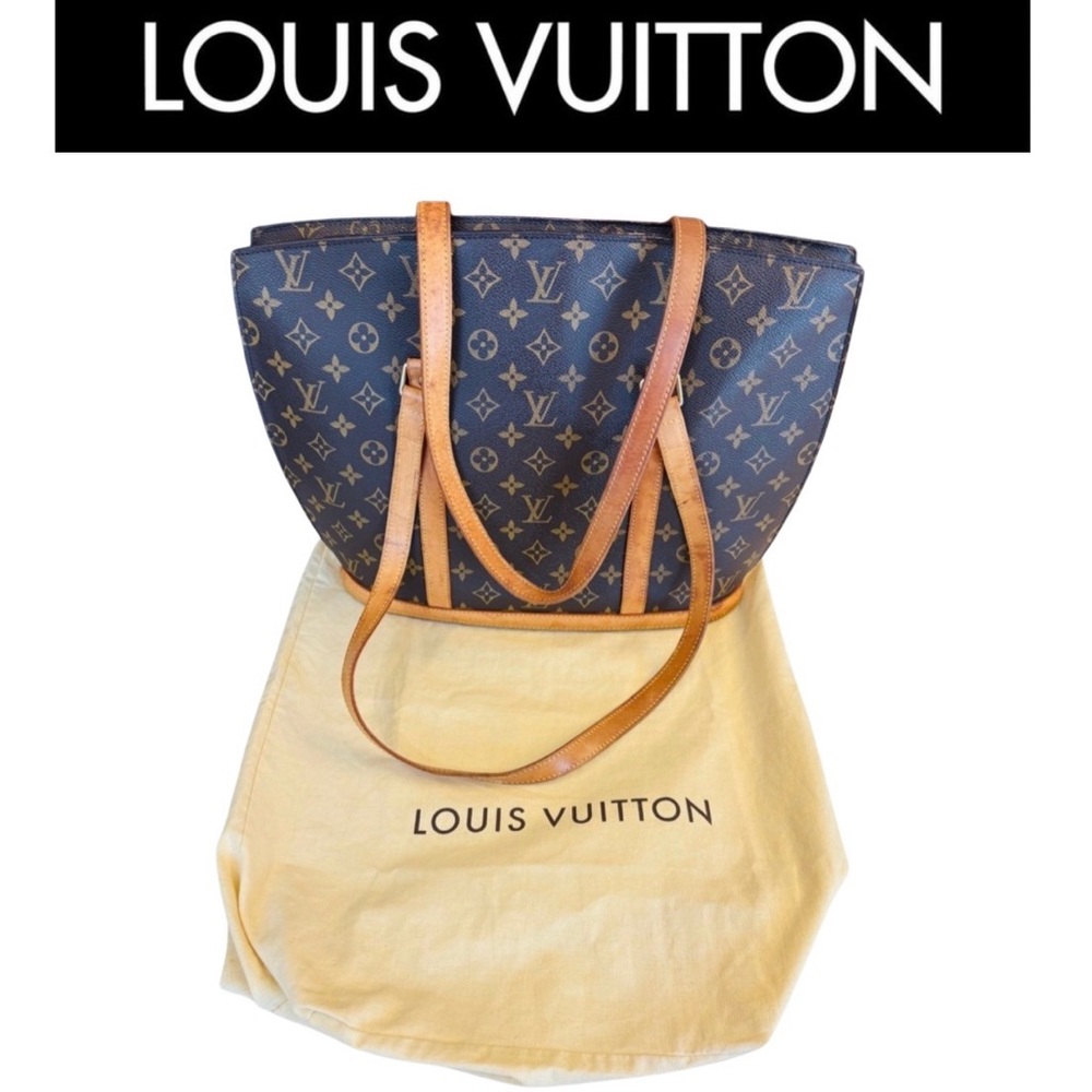 LOUIS VUITTON Brown Babylon Monogram Tote w/Dust Bag, Authentic. EUC - Picture 1 of 16